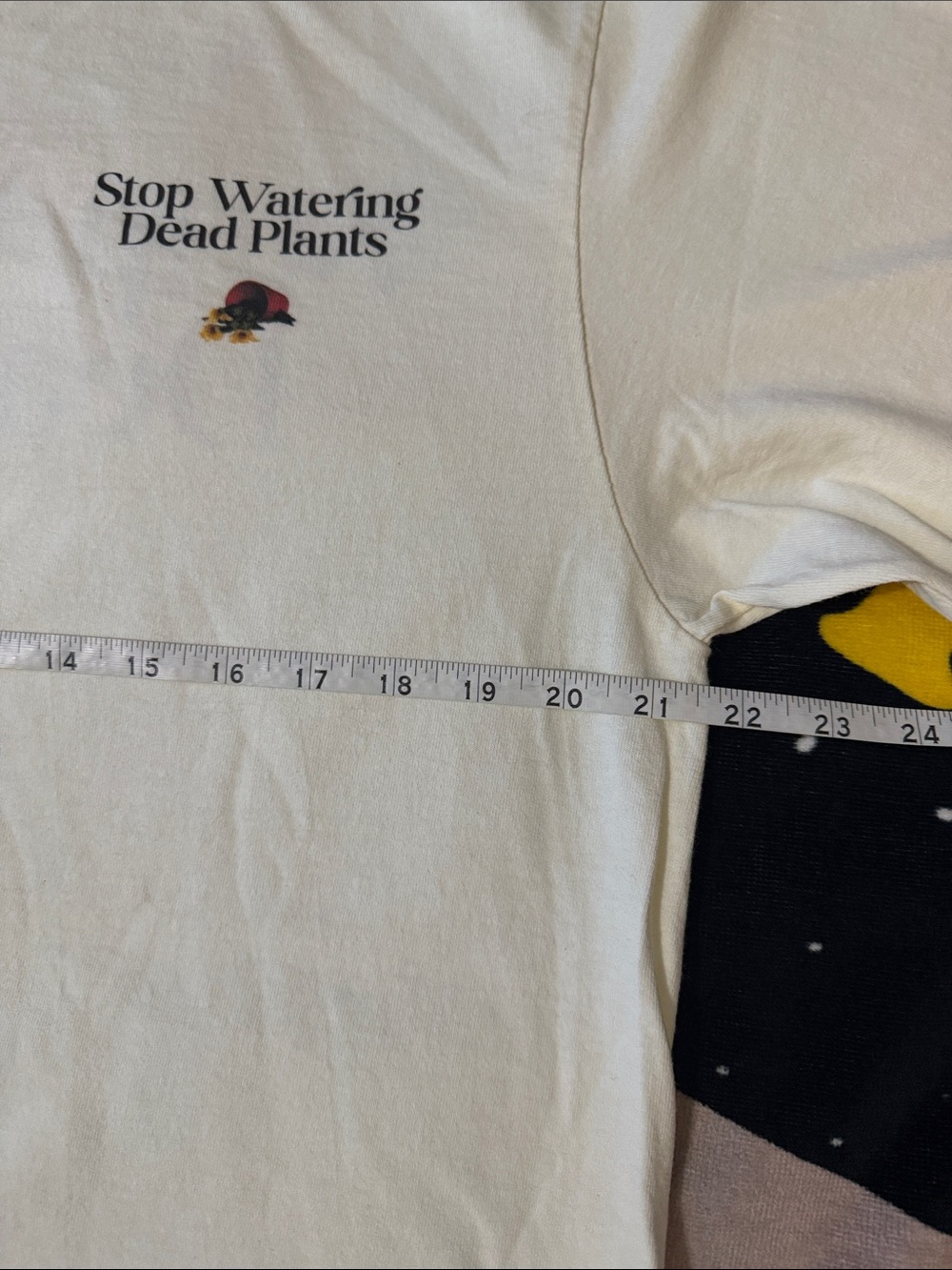 STOP WATERING DEAD PLANTS WHITE TEE - Picture 7 of 12